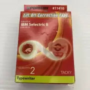 11410 Typewriter Lift-off Correction Tape IBM Selectric II Tacky Qty 2