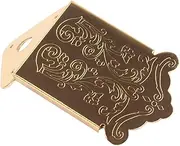 Mandolin Tailpiece Bridge 12 Hole Back for 3-6 Strings Cigar Box Guitar Golden