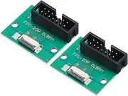 uxcell 2pcs FFC FPC Connector Board 14 Pin 0.5mm Socket to 2.54mm Double Row DC3 Male Pin Header Strip Adapter, PCB Converter Board for LCD TVs/Digital Cameras/Laptops