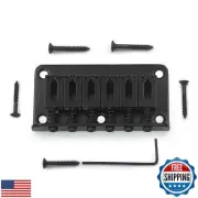 MAXCHEER 78mm Fixed Hardtail Bridge for 6 String Fender Strat Tele Electric G