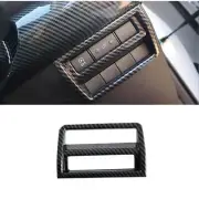 Carbon Fiber Headlight Button Switch Cover Trim For Mitsubishi Triton 2023 2024