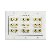 Home Theatre 8.2 Speaker Wall Plate - includes Mounting Bracket
