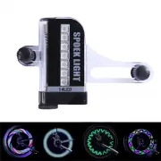LEADBIKE 14 RGB DIY LED Bike Wheel Light Rechargeable Bicycle Warning Lights Waterproof LED Neon Bike Tyre Light for Cyc
