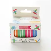 3PCS Grid Stripe Dot Paper Masking Tapes DIY Scrapbooking Sticker