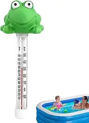 Portable Water Thermometer - Pool Frog Gauge, Floating Bath Meter | Accurate Heat Sensor, Green Floating Temperature Device Ensuring Optimal Warmth During Pool Parties, Spa Treatments, Bath Time