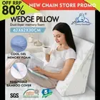STARRY EUCALYPT Wedge Pillow Memory Foam BAMBOO Cover Cushion Back 62x62x30cm