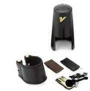 Vandoren LC27P Leather Ligature and Plastic Cap for Alto Sax with 3 Interchangea