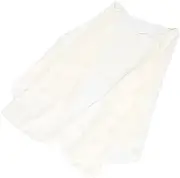 [VERDANVERSE] Elegant Chiffon Capelet Silver Sheer Shawl for Formal Evening Dresses Parties