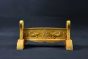 Wood Japanese Samurai Sword Stand Holder Katana Tanto Rack Fish Carved 1 Tier