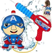 Water Gun with Tank Bag, Backpack Water Gun, Cartoon Large Water Gun, Water Gun Large Children, Children's Water Gun Toy, Water Sprayer Children for Summer Beach Pool (A)