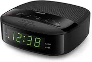 Philips Audio Philips Clock R3205/12 (Double Alarm, Sleep Timer, Compact Design, FM Digital Radio, Battery Safety) -2020/2021 Model