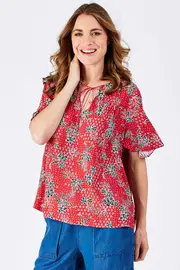 Nomad Tie Blouse--JAG-JWS176457