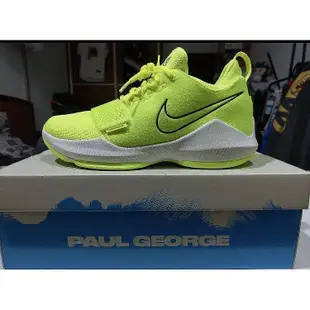 Nike PG 1 Volt 熒光綠 運動  公司現貨 878627 厚底慢跑鞋【ADIDAS x NIKE】