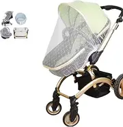 2 High Density Mosquito nets for Strollers, car Seats, bassinets, playbars Summer Babies Advanced Baby Insect Protection, Universal Size