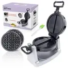 Rotating Waffle Maker 2 in 1 Omelet Maker with Removable Plates Belgian Waffl...