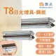 T8 雙管IC日光燈具-鋼板 2/4尺 附小夜燈 燈管另計 光彩〖永光照明〗 MT2-LED-420/220