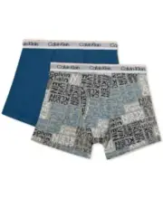 Calvin Klein 269376 Boys Assorted Boxer Briefs 2 Pack Multi Underwear Size XL