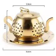 Metal Tea Strainer Teapot Shape Loose Tea Stainless Steel Tea Infuser