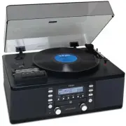 TEAC LP-R550USB-B CD Recorder with Turntable Cassette Player Black USB JP NEW