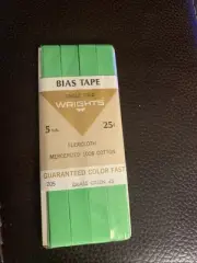 Wrights Bias Tape 5yds 205 Grass Green 42