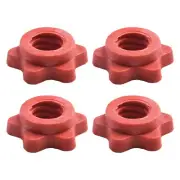 Upgraded 1 Plastic Dumbbell Nut Barbell Clips Pack of 4 Spinlock Clamps