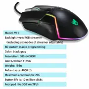[New 2020 Version] RGB Mouse (Mouse Pad & Bungee Included) for Gaming & Working