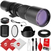 Opteka 500mm/1000mm Telephoto Lens for Nikon F D3500 D3400 D3300 D3200 D3100