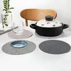 Heat-resistant Placemats Thickened Dining Mats of 5 Heat Trivets for Dishes