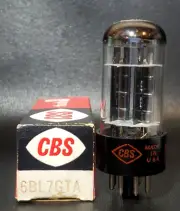 1 CBS 6BL7GTA 3 Mica Black Plate D Getter Vacuum Tube Tested NOS On TV 7