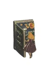 Whimsical Alice in Wonderland Doorway Enamel Pin