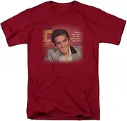 [Elvis Presley] Elvis - Jailhouse Rock 45 Adult T-Shirt in Cardinal