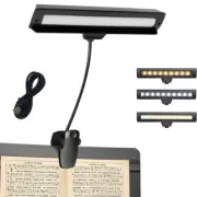 Rechargeable Music Stand Clip On Light 19 LEDs Reading Lamp Bed Table Desk Lamp