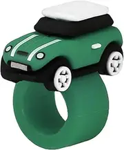Car Interior Accessories For BMW For MINI Sticker F56 Cooper Accessories Silicone Car Model Button Cover Ornament Start Stop Button Collar Automobile Interior(A Green)
