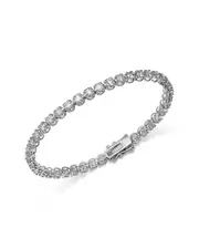 Bloomingdale's Fine Collection Crown Set Diamond Tennis Bracelet in 14K White Gold, 5.0 ct. t. w.