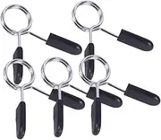BRIGHTFUFU 5Pcs Spring Clip Clamps for Barbell Weightlifting Secure Dumbbell Collars for Powerlifting Cross Fit and Gym Use Durable Design