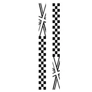 Checkered Flag Racing Stripe Stickers Car Truck Body Vinyl Graphic Decoration (for: Daihatsu)