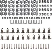 BQLZR 20 Sets Electric Guitar Roller String Tree with 20pcs Retainers Guides & Screws