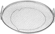 Generic Steam Basket, Oil Net, Plate for Frying Fried Foods, Frying Drain Net, Oil Drip, Dish Cooling Rack for Dessert Yoghurt, 20cm with Handle