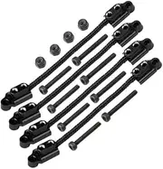 Front & Rear Suspension Travel Limit Straps for Losi 1/18 Mini LMT 4X4 Brushed Monster Truck RTR-LOS01026 Upgrade Parts - Black