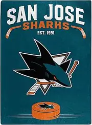 Officially Licensed NHL Inspired Plush Raschel Throw Blanket