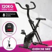 Folding Exercise Bike X-Bike Magnetic Bicycle Cycling Flywheel Fitness Bike