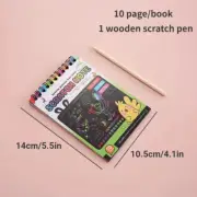 Rainbow Magic Scratch off Paper Set for Kids Arts Scraping Painting Toy Children