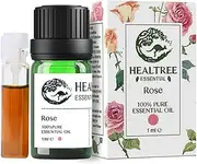 HEALTREE Rose Essential Oil 1ml (Bulgarian 100% Pure) for Skin Care, Face & Body Massage