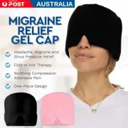 Universal Migraine Ice Head Wrap Headache Relief Hat Migraine Cap Mask Cold Hot