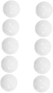 CHICAMPERA 10pcs White Acrylic Roulette Wheel Beads Game Wheel Props for Party Entertainment Beads for Easy Tracking Home Bar Board Games