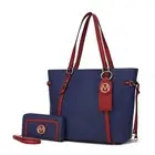 MKF Collection Tote Bag for Women Wristlet Wallet Purse & Detachable Key-Ring