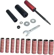 Ｂｅｓｇａ Rubber Sanding Drum Sleeves Kit 120 Grit Sandpaper Convenient Kit Sanding Accessories Sanding Tools for Drill Press Machines