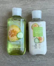 Bath & Body Works Cucumber Melon Full Size Body Wash & Daily Nourishing Lotion
