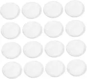 HOMSFOU Thick Badge Protective Case 60pcs Clear Covers Easy Installation for Photo Pins Button Badges Graduation Buttons