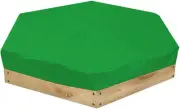 Sandbox Cover, Waterproof Hexagon Sandpit Cover with Drawstring, Dustproof An...